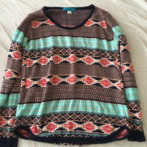 Boho Southwestern Patterned Sweater